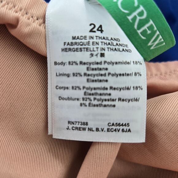 J. Crew Ruched Ruffle One-Piece Swimsuit Size 24 NWT - Picture 7 of 7